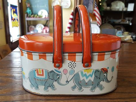 family circus metal lunch box|Old Circus Lunch Box .